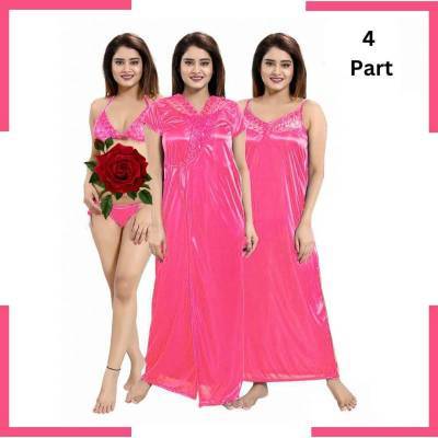 Misty 4Pc Best Quality Indian Night Dress